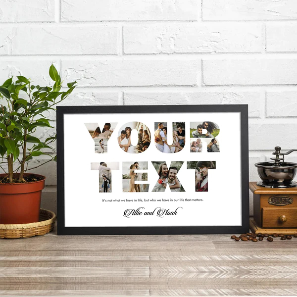 your text photo frame